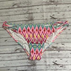 Victoria’s Secret Womens The Strappy Cheeky Bikini Swim Bottom Size Medium M